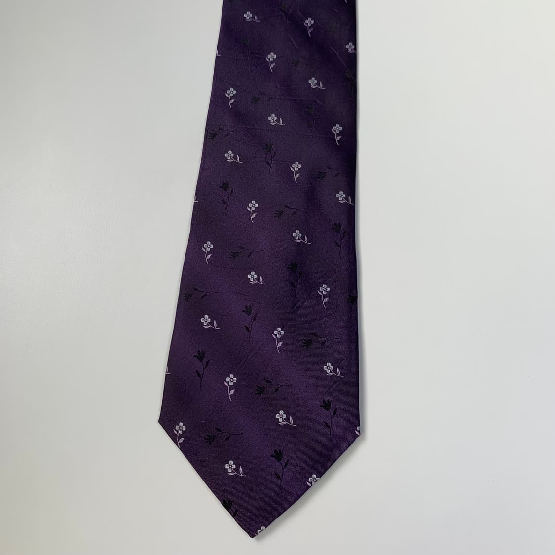 겐조(KENZO) 플라워 퍼플컬러 명품넥타이 100실크 A+등급 최상급 상품이미지9
