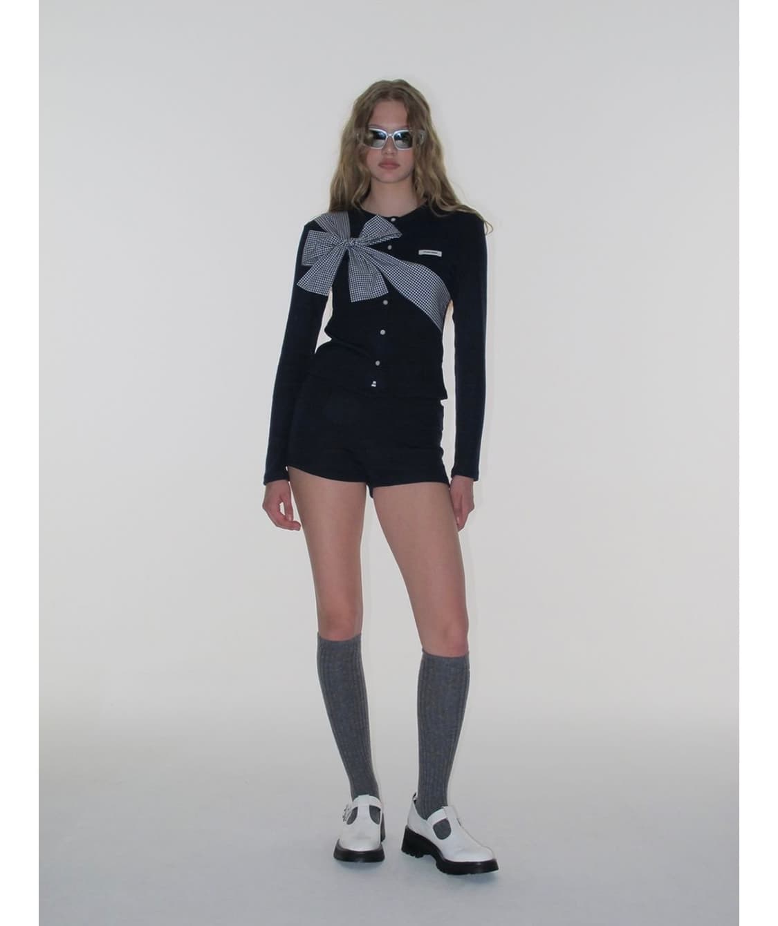 크랭크 리본 네이비 세트 상품이미지1