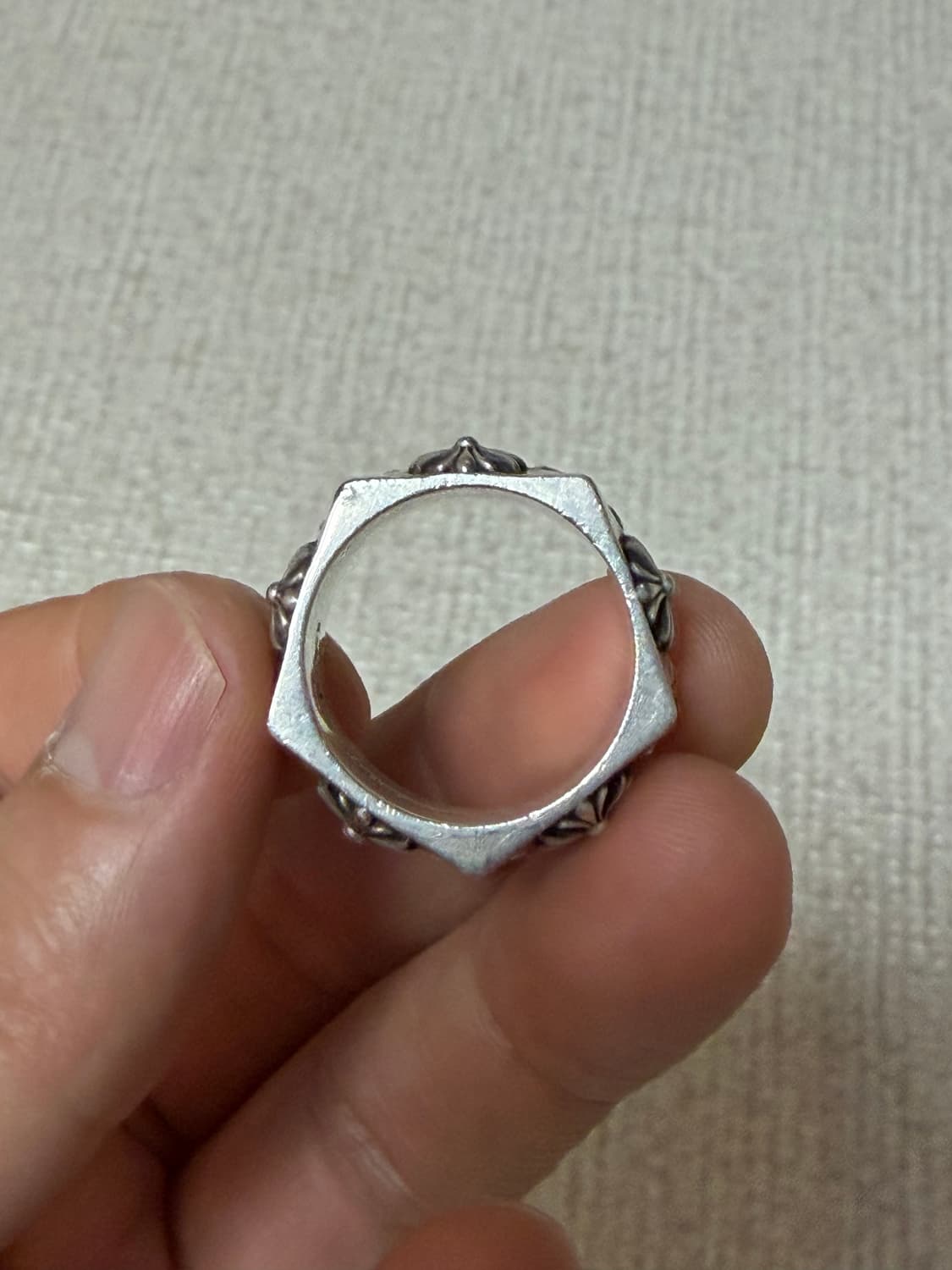 [US10.5, 한국 23호] 크롬하츠 펜타곤 플러스링  상품이미지9