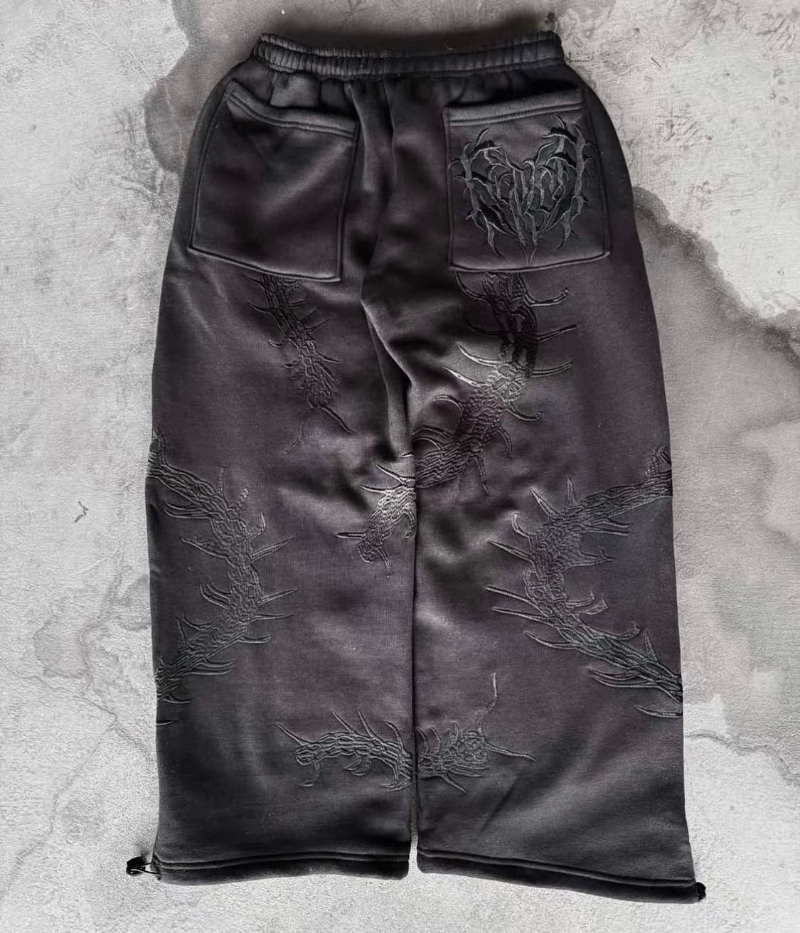 후드셋업 핑크 검정 상품이미지3