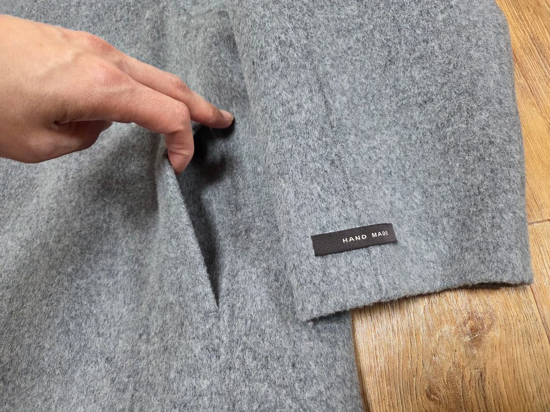 쏭라벨(SSONG LABEL) 하이넥 발렌 핸드메이드코트 새상품  상품이미지9