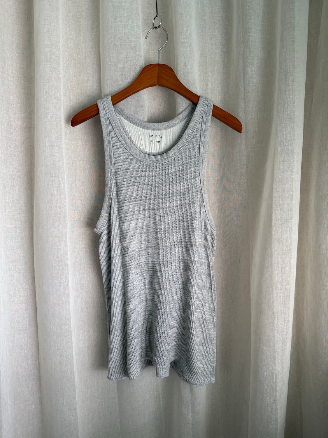 BEAMS PLUS xV:room 와플 슬리브리스 상품이미지1