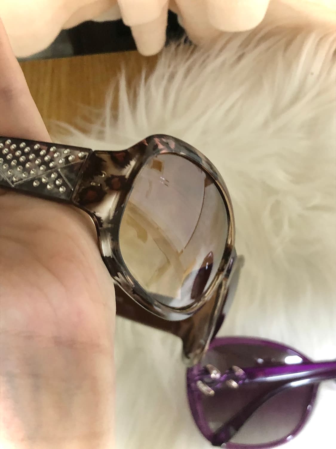 vintage sunglasses 빈티지 호피 선글라스 갸루 상품이미지5