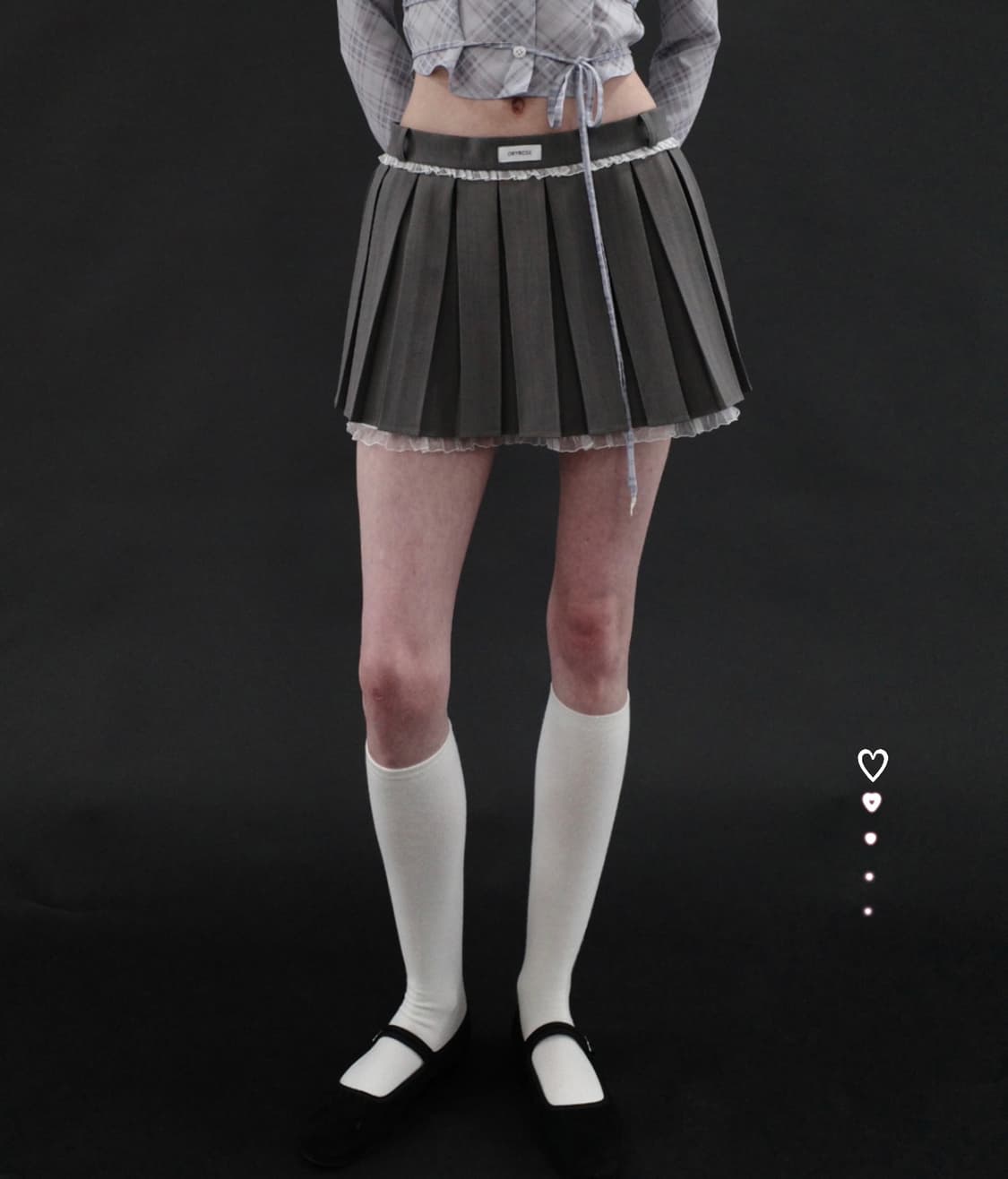 Dryrose piano lace sk (gray) 상품이미지1