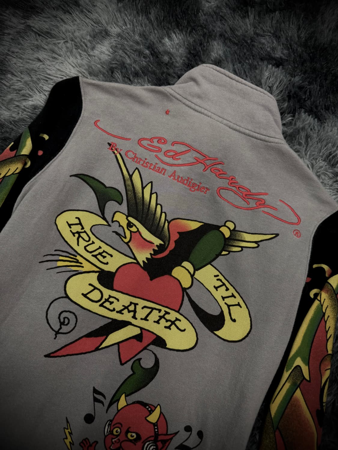 Ed Hardy 올드스쿨 그래픽 스웻 집업 상품이미지6