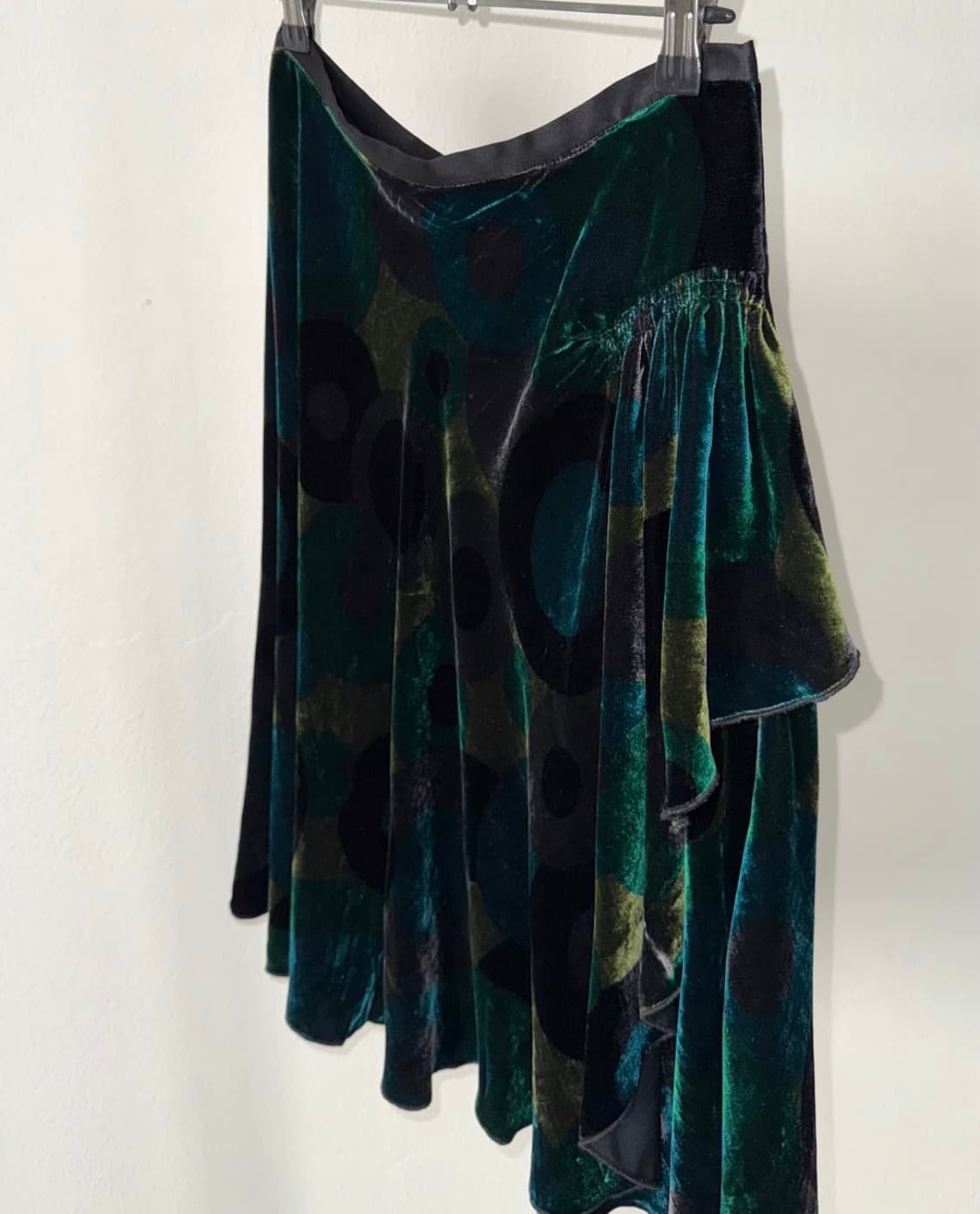 빈티지 벨벳 미디 스커트 상품이미지2