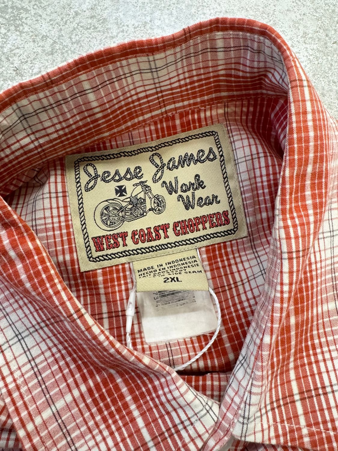 00s 웨스트 코스트 쵸퍼스 체크반팔셔츠 상품이미지5