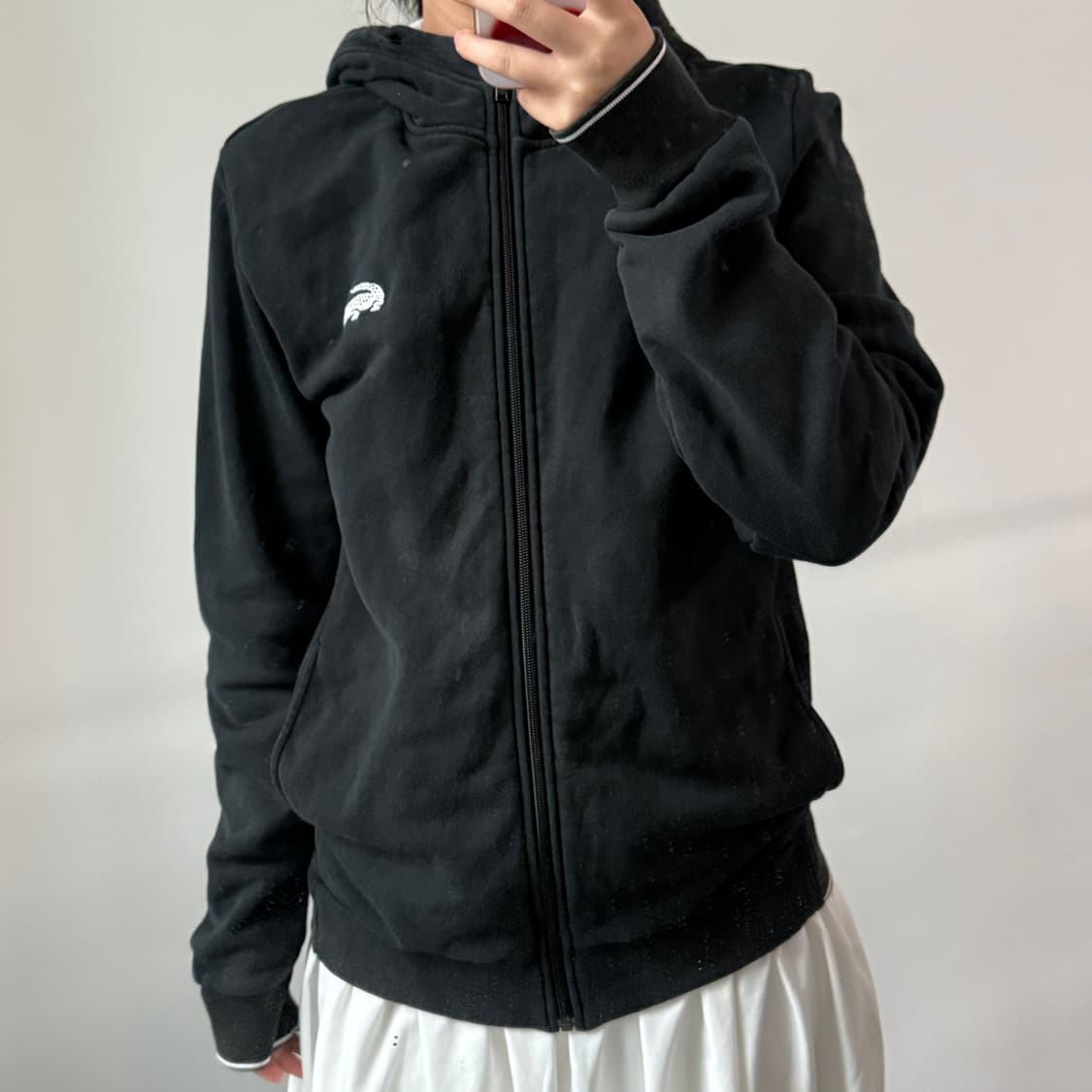 [4] 라코스테 블랙 후드집업 상품이미지2