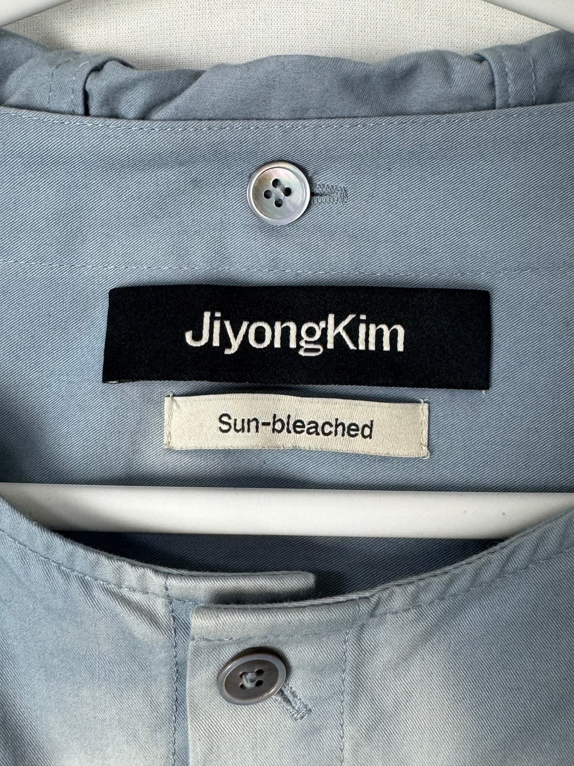 지용킴 블루 썬블리치 후드셔츠 상품이미지6