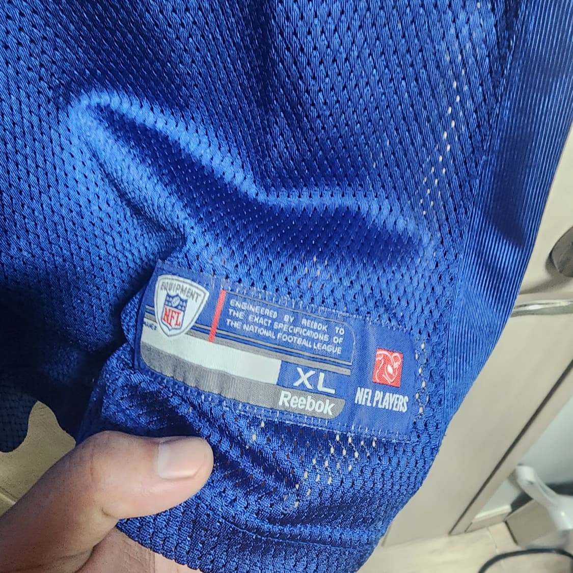 리복 NFL 블루 져지 (XL) 상품이미지3