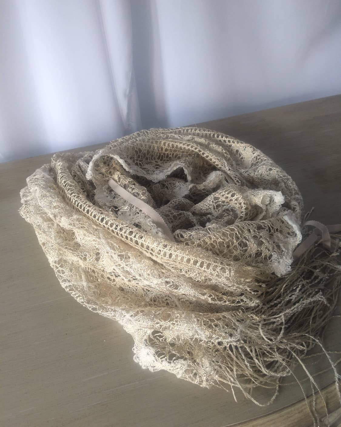 tied shirring point scarf 상품이미지4