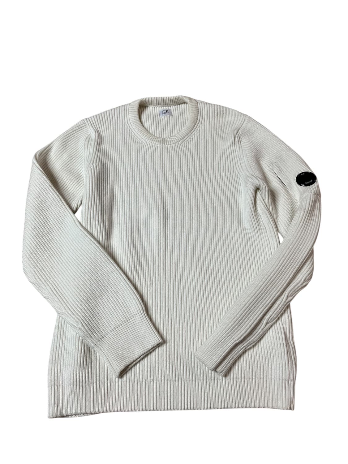 [54] 23fw cp컴퍼니 풀 립 크루넥 점퍼 거즈 화이트 상품이미지5