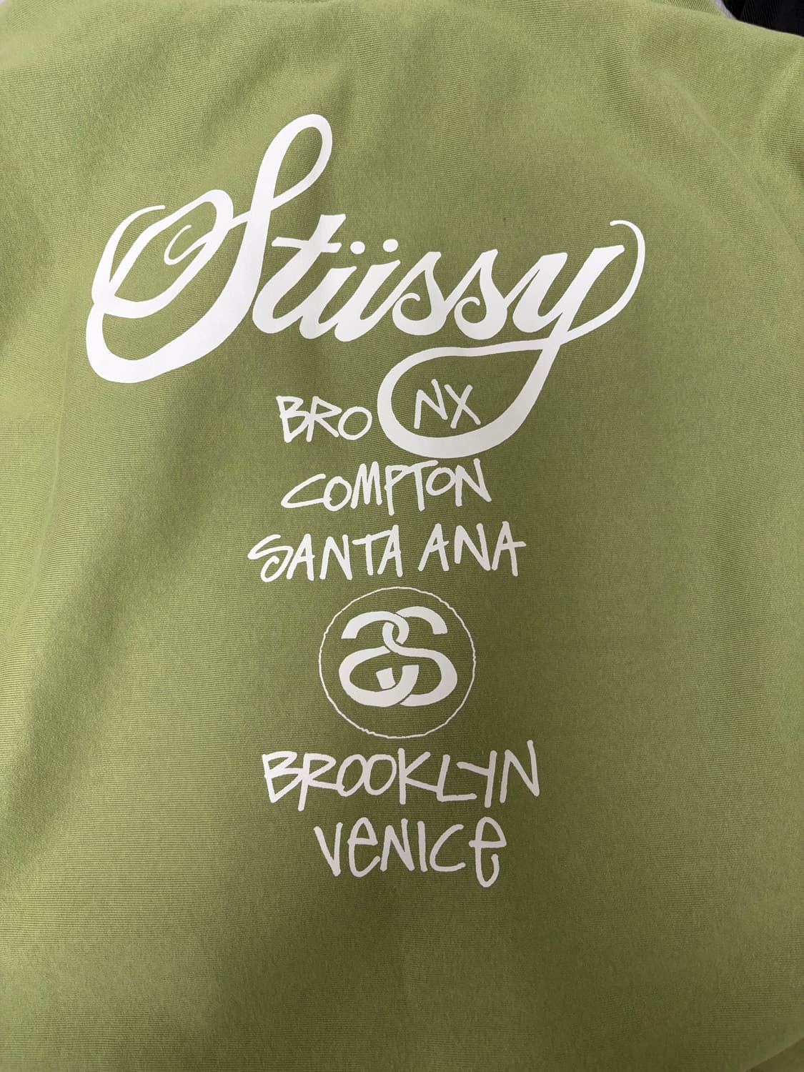 스투시 월드투어 후드집업 모스 2023 상품이미지2