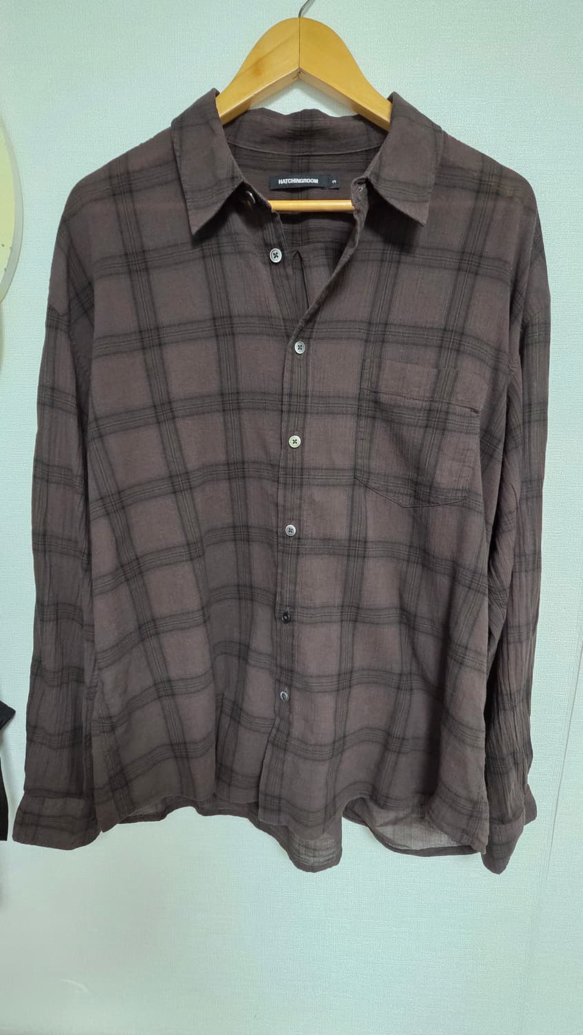 해칭룸 클래식 셔츠 다크브라운  상품이미지1