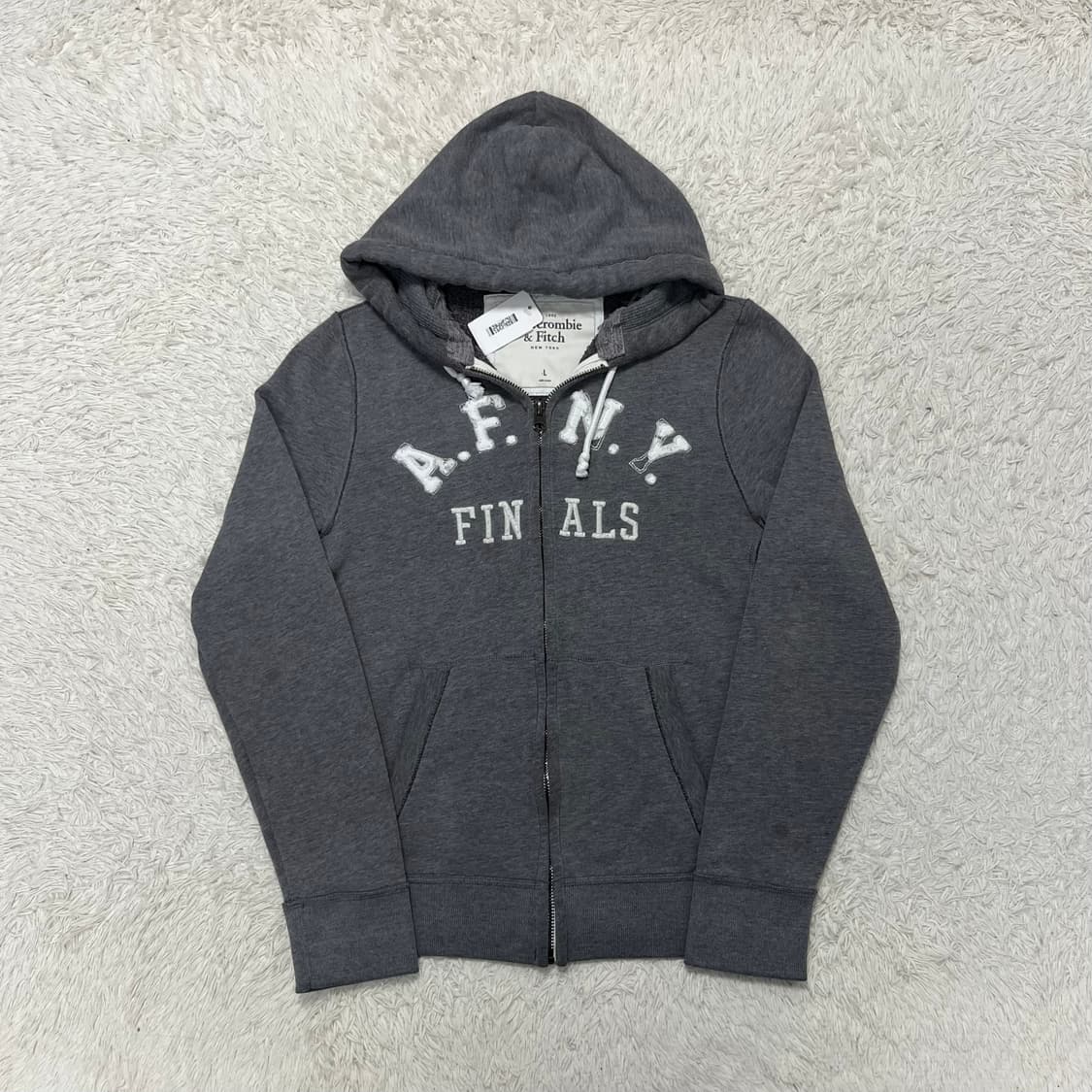 Abercrombie grey zip-up hoodie 상품이미지4