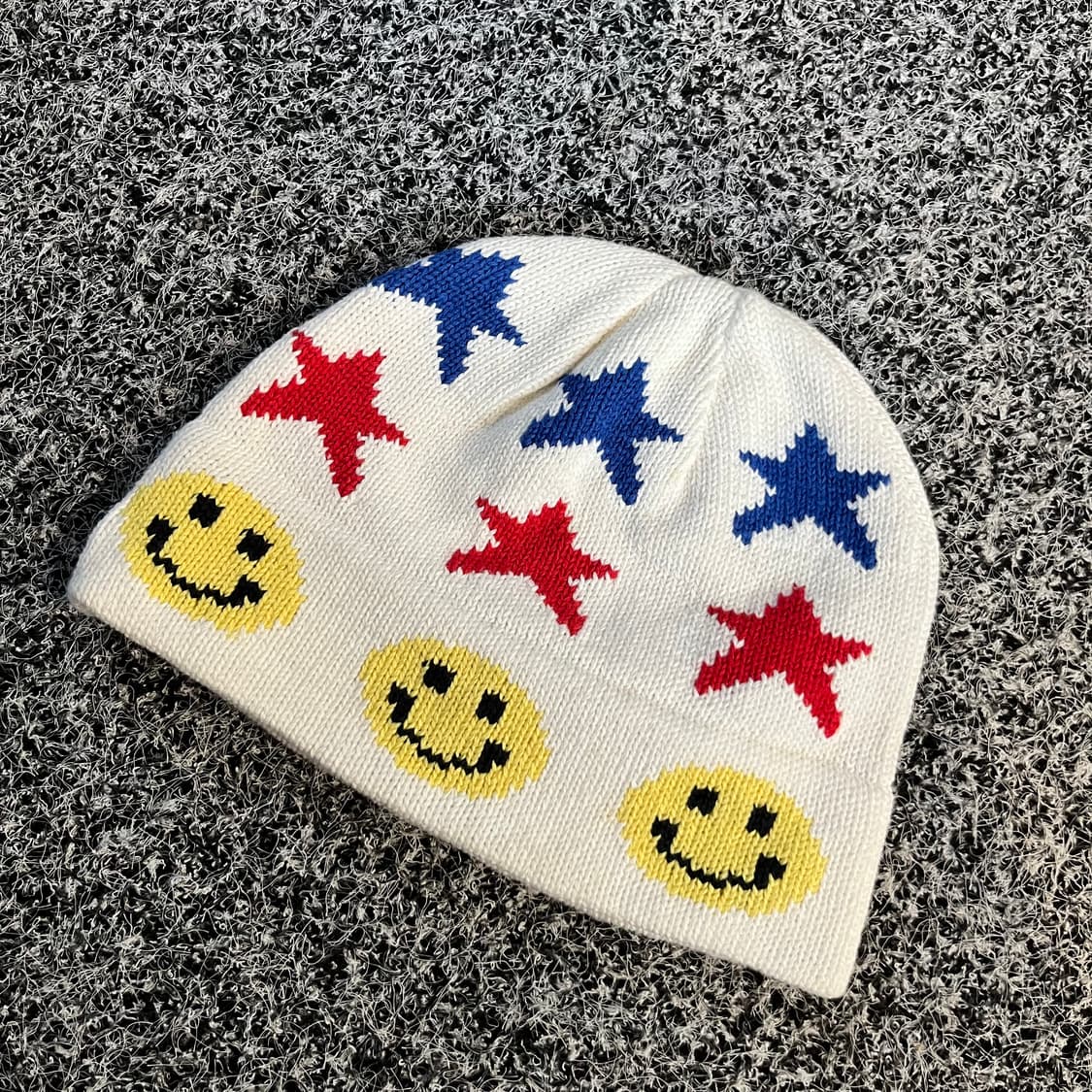 스마일 비니 화이트  상품이미지1