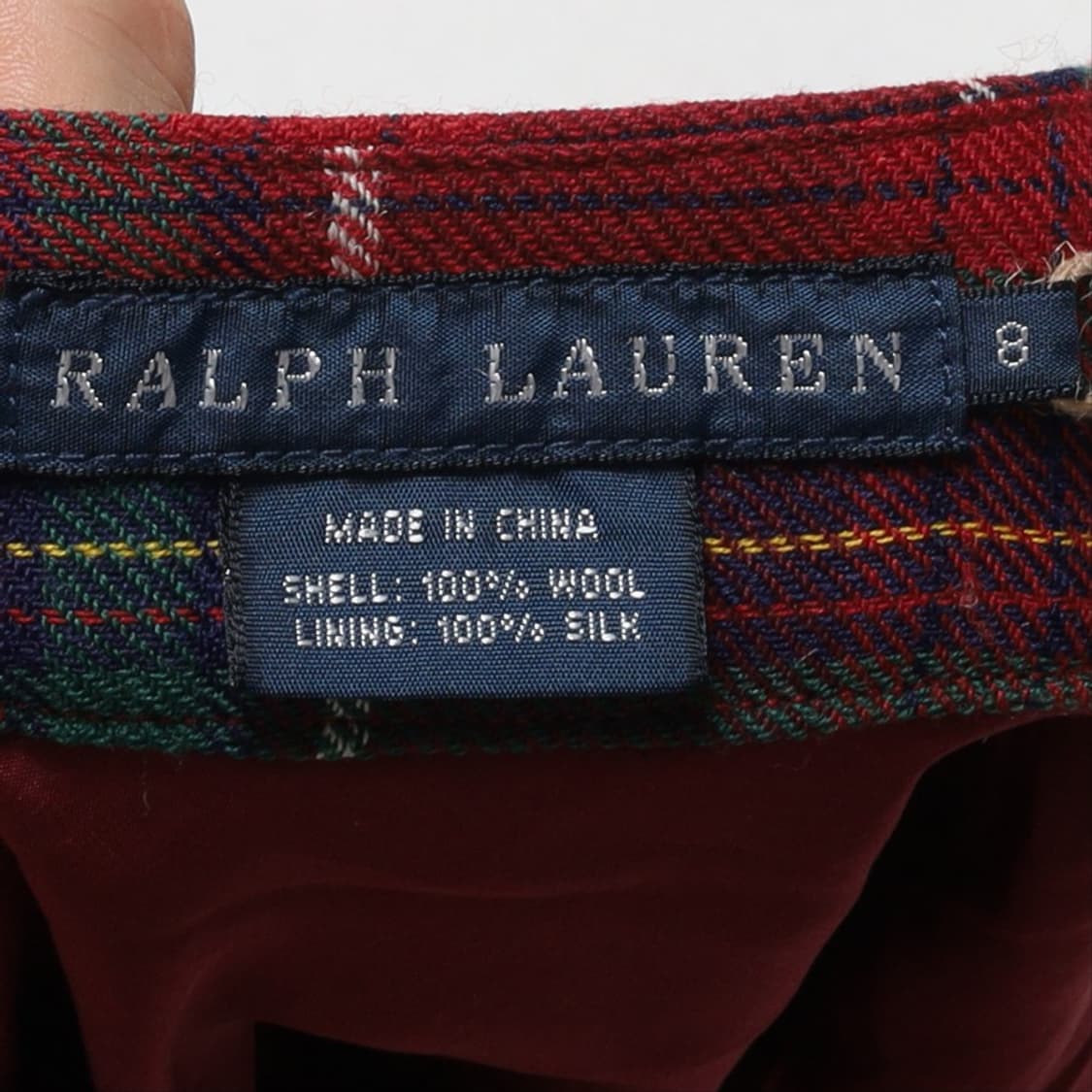 랄프로렌 Ralph Lauren Tartan Check Wool Fril 상품이미지7