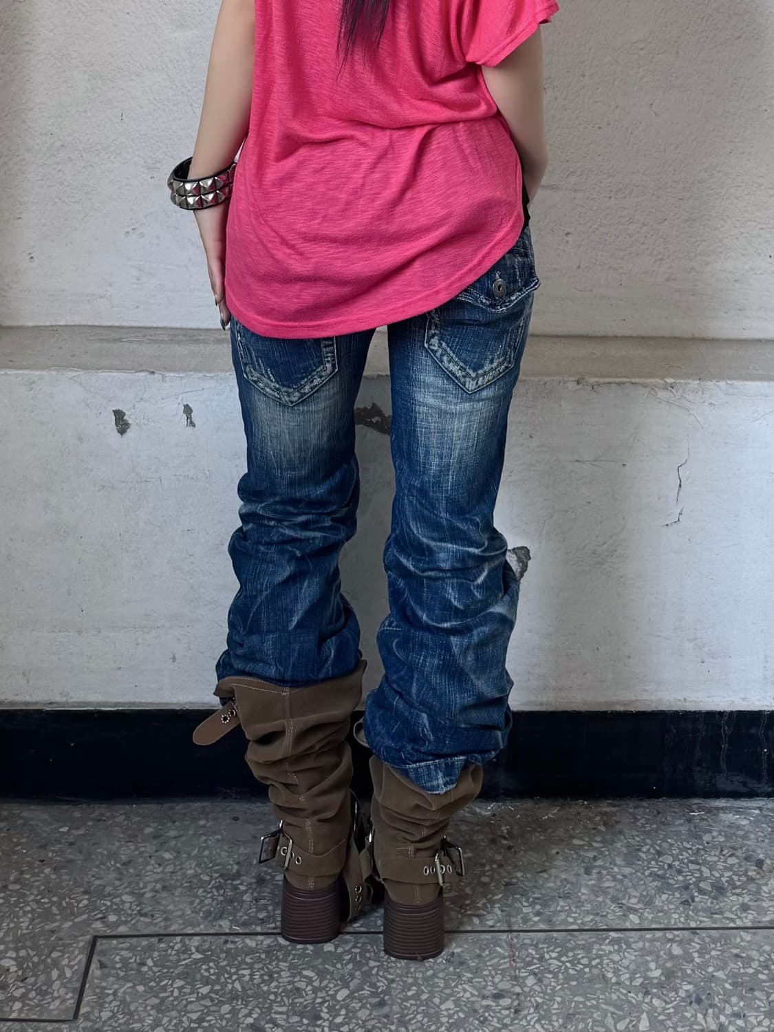 Washed denim pants 상품이미지2