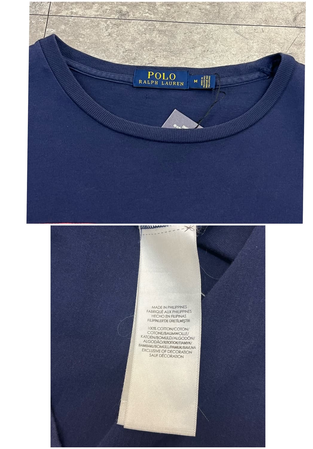 폴로 랄프로렌 RL 빅로고 반팔티 네이비 M  #csz3743 상품이미지3