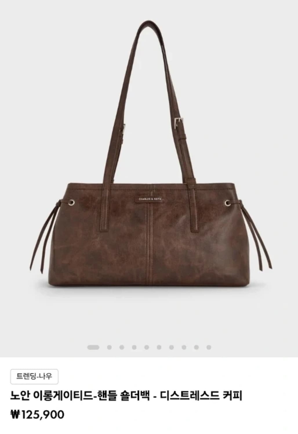 찰스앤키스 브라운 숄더백 갈색 가방 노안 이롱게이티드-핸들 상품이미지2
