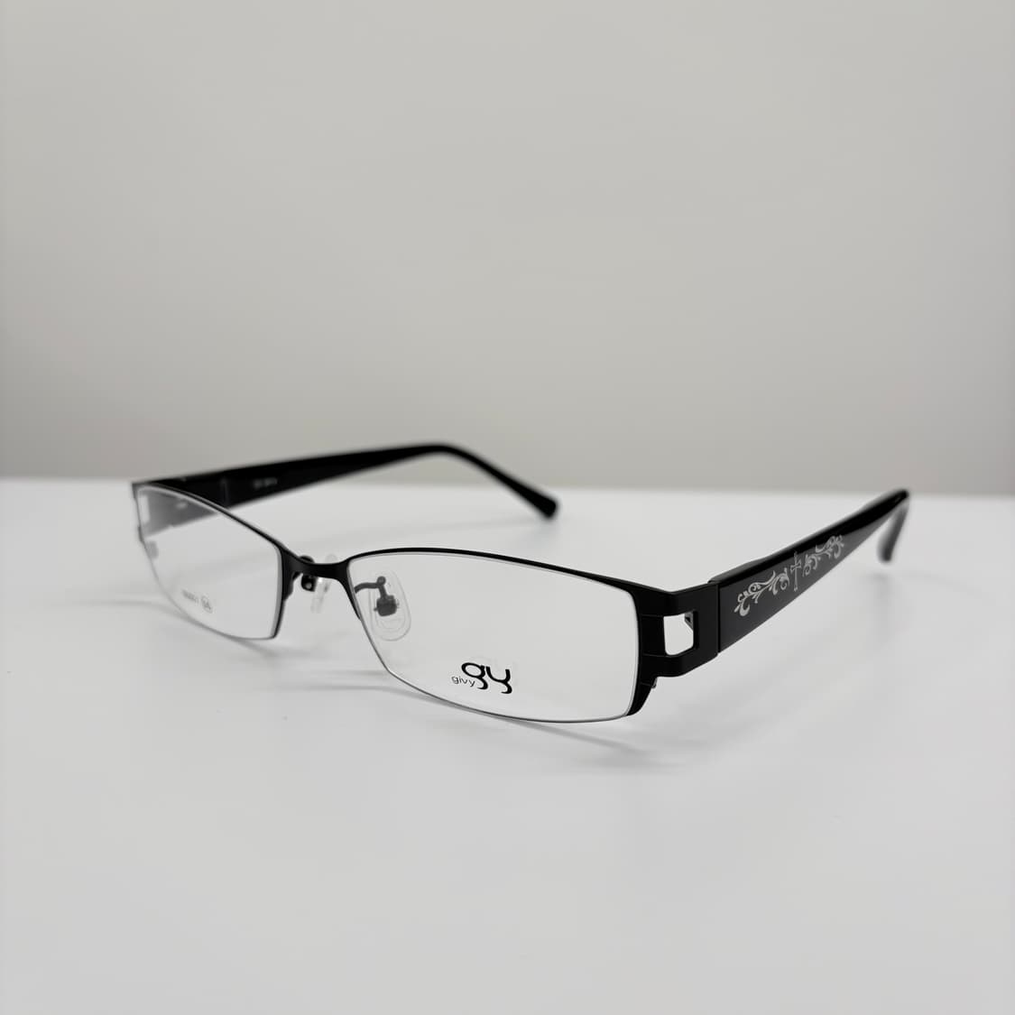GIVY 기비 블랙 사각 빈티지안경 상품이미지1