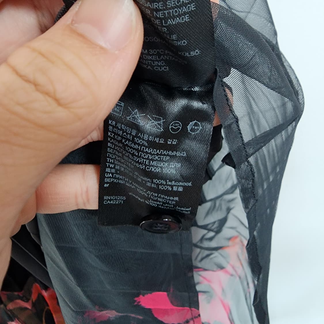 H&M 언발란스 플리츠 롱 스커트 상품이미지7
