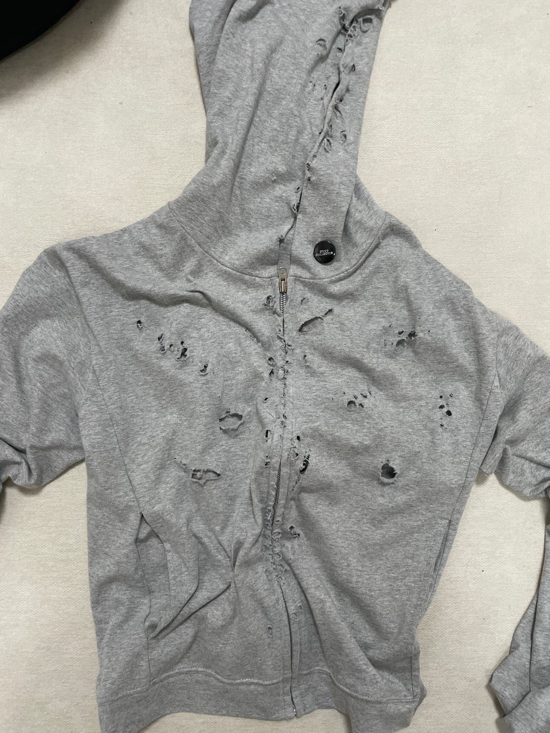 damage hoodie zip up 상품이미지1