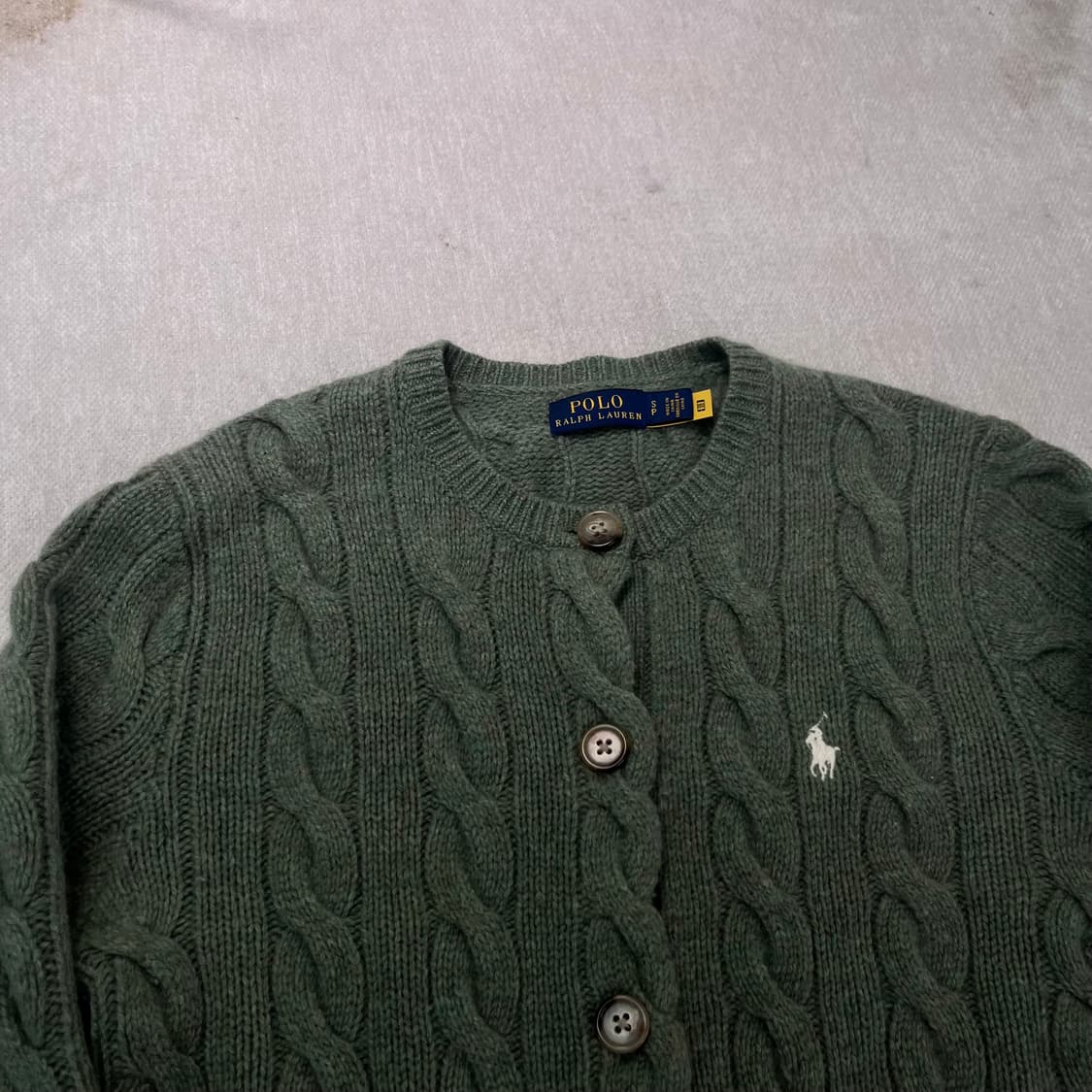 W 95 폴로 랄프로렌 캐시미어 꽈배기 가디건 상품이미지2