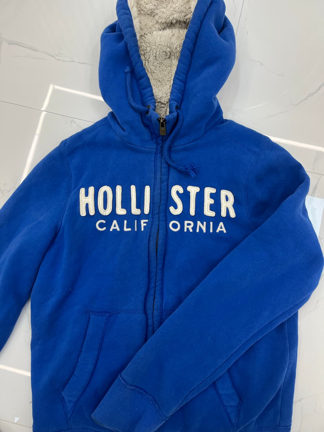 홀리스터 블루 양털집업(L) 상품이미지1