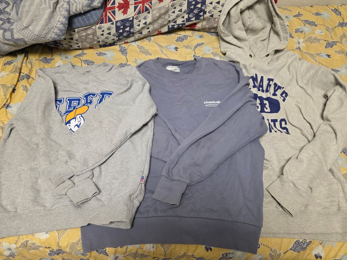 브랜드 맨투맨 후드티  3종 일괄 판매 상품이미지1