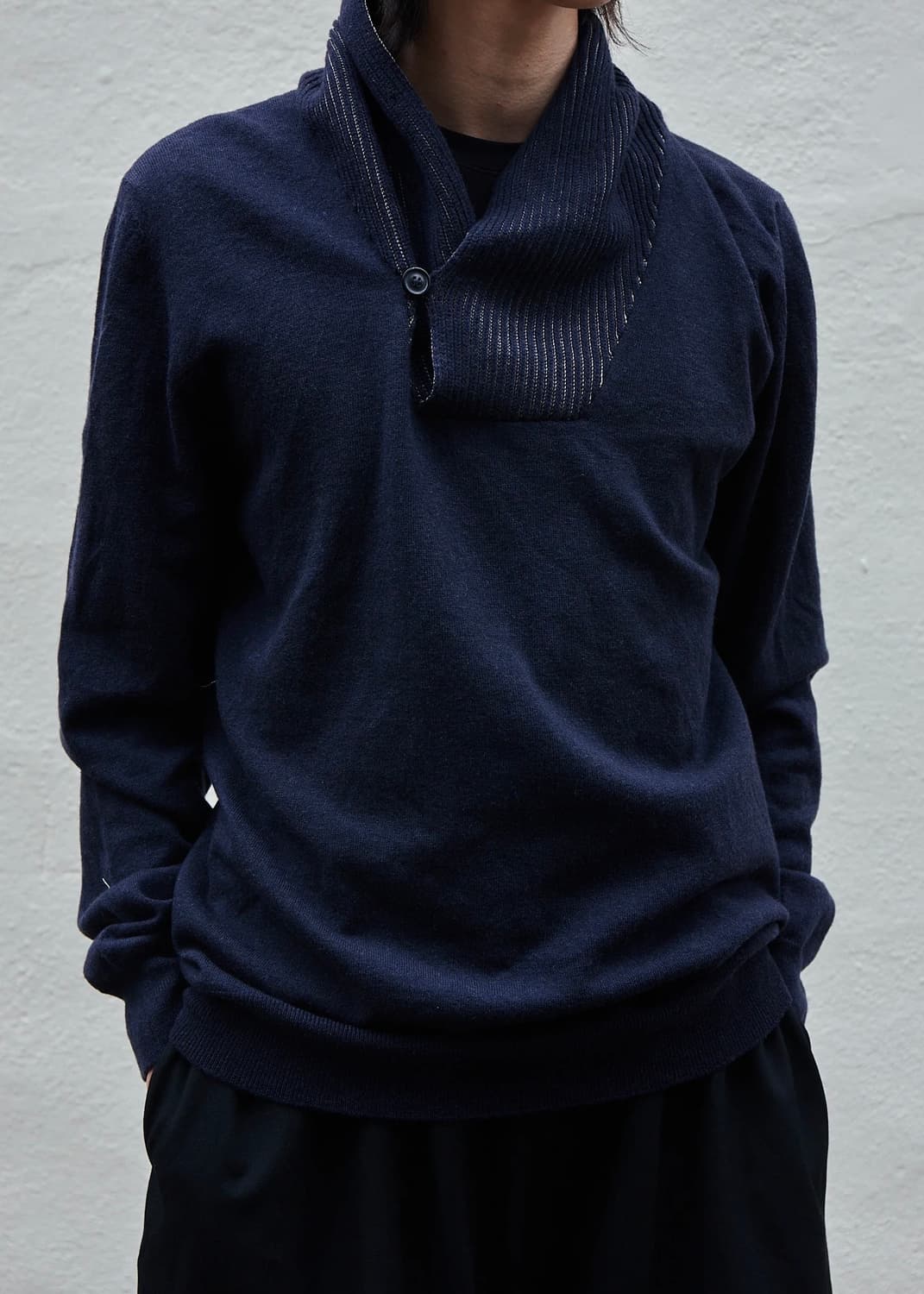 마르지엘라 원 버튼 카라 울 니트 상품이미지5