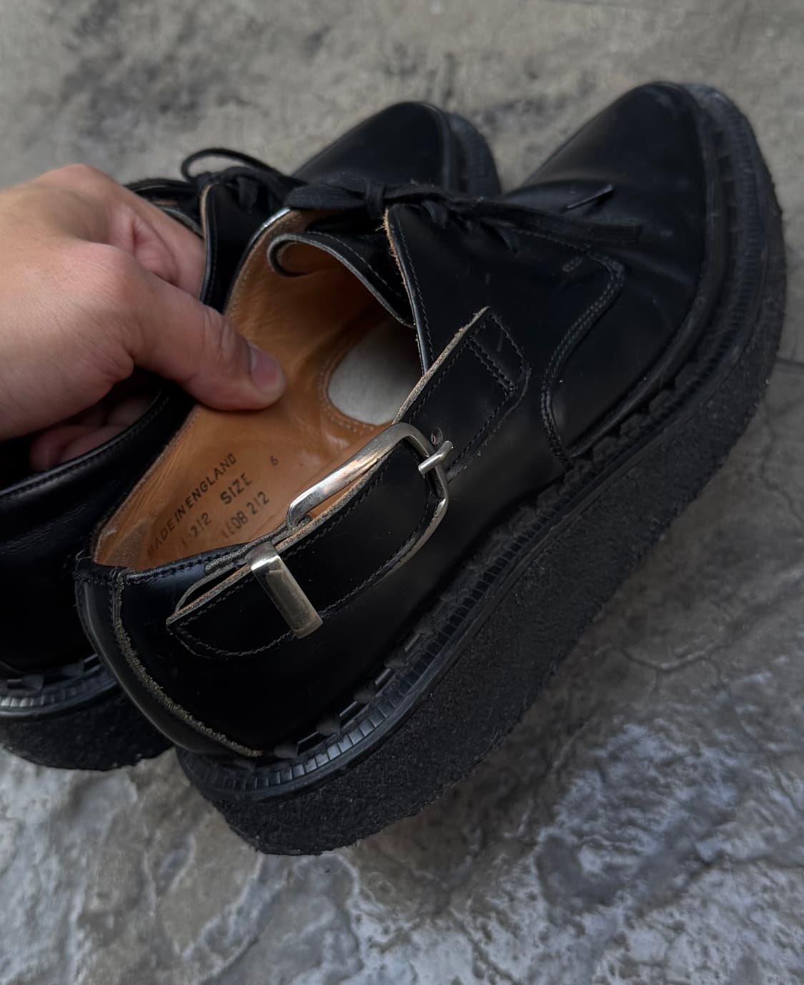 꼼데가르송x조지콕스 사이드 벨트 러버솔 슈즈 상품이미지6