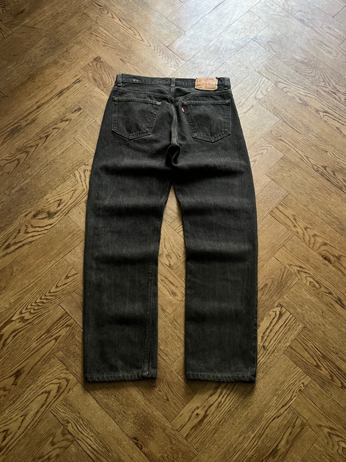 [33]90's 리바이스 501 Made in USA 흑청 데님팬츠 S5 상품이미지1