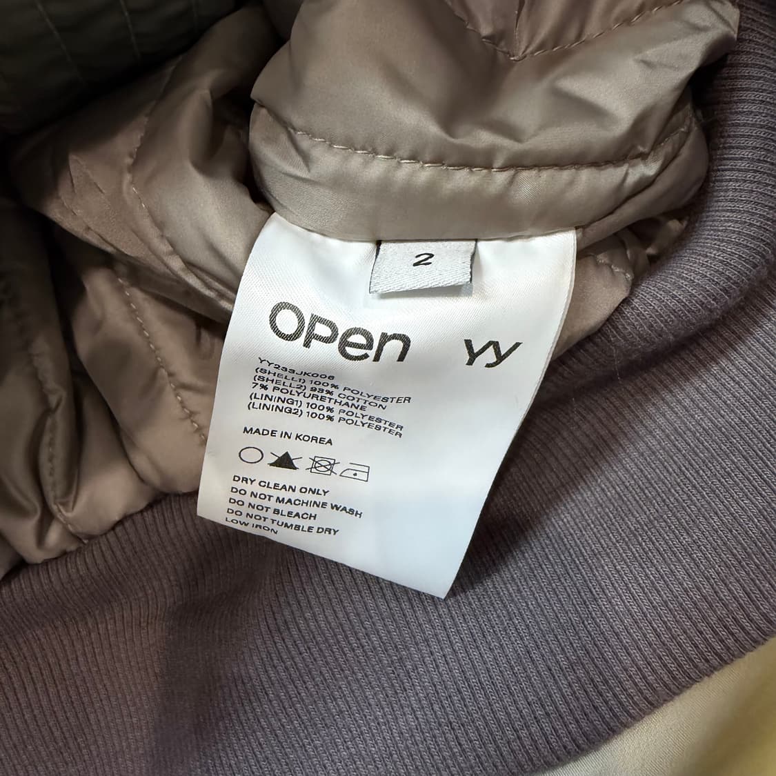 [OPEN YY] OMBRE MA-1 JACKET 뉴진스 민지 착용 모델 상품이미지5