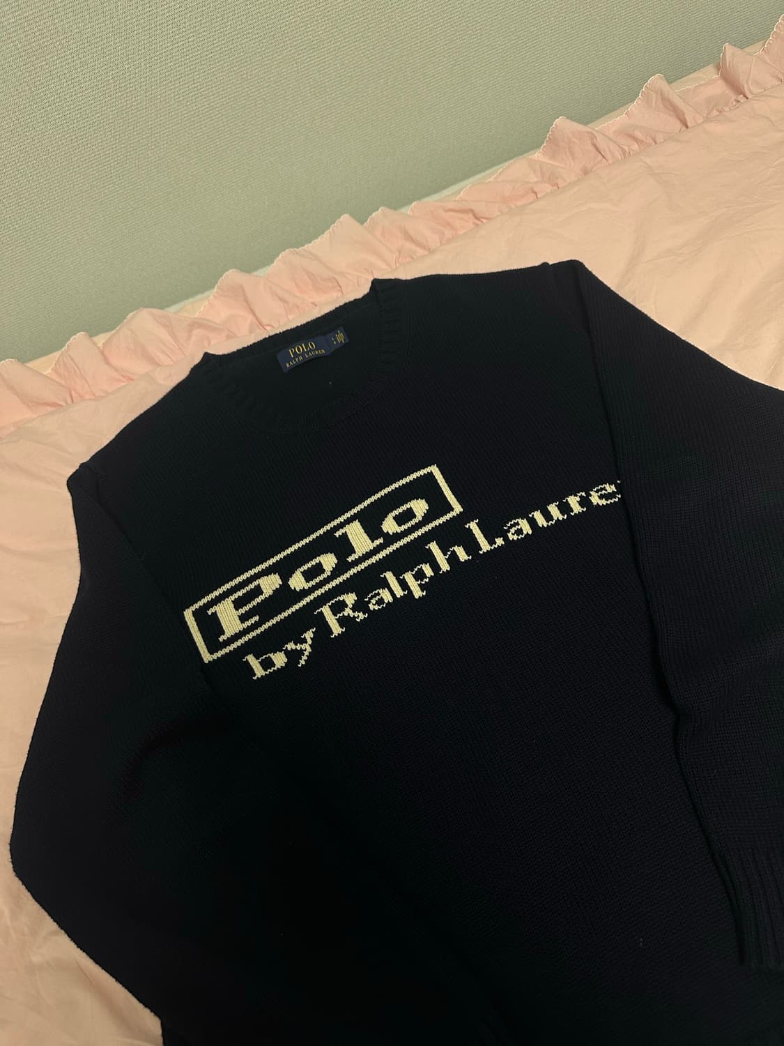 L 폴로 아이코닉 로고 크루넥 스웨터(네이비) 상품이미지2