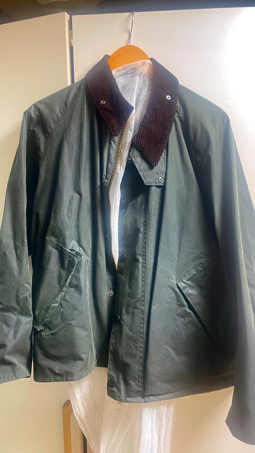 바버 트랜스포트 왁스 자켓 세이지 38 상품이미지1