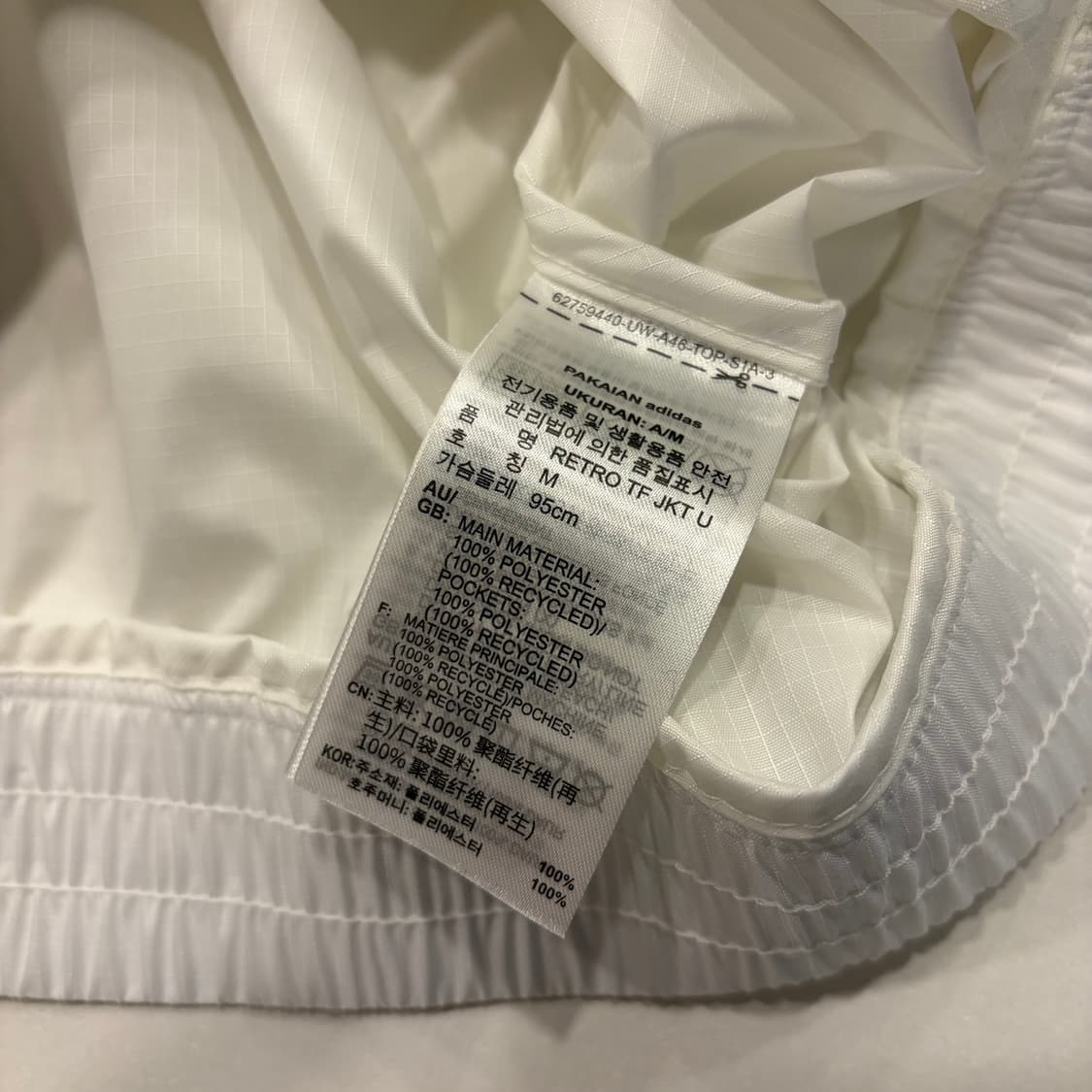 [M] 아디다스 레트로 트레포일 삼선 트랙 자켓 화이트 C136 상품이미지9