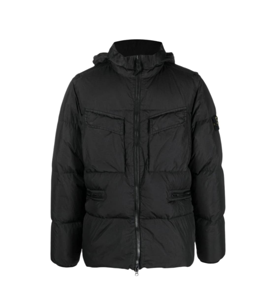 스톤아일랜드 크링클랩스 다운 자켓 블랙 상품이미지2