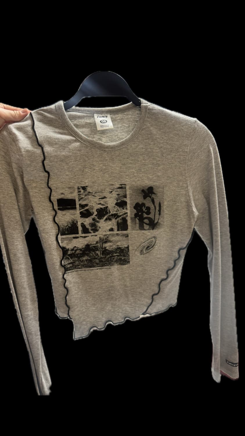 팬시클럽 롱슬리브 그레이 상품이미지1