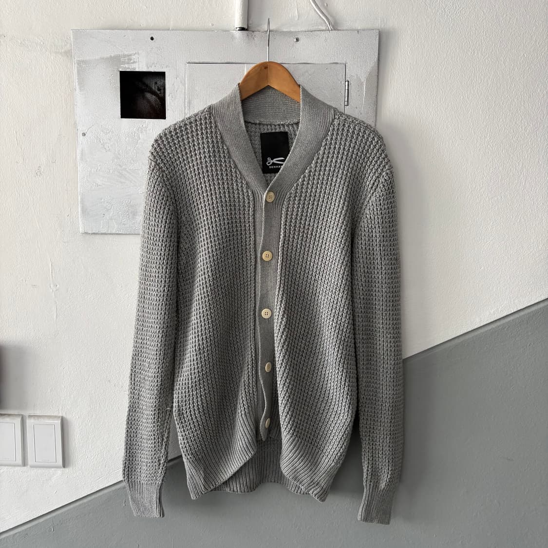 DENHAM 그레이 니트 가디건 상품이미지1