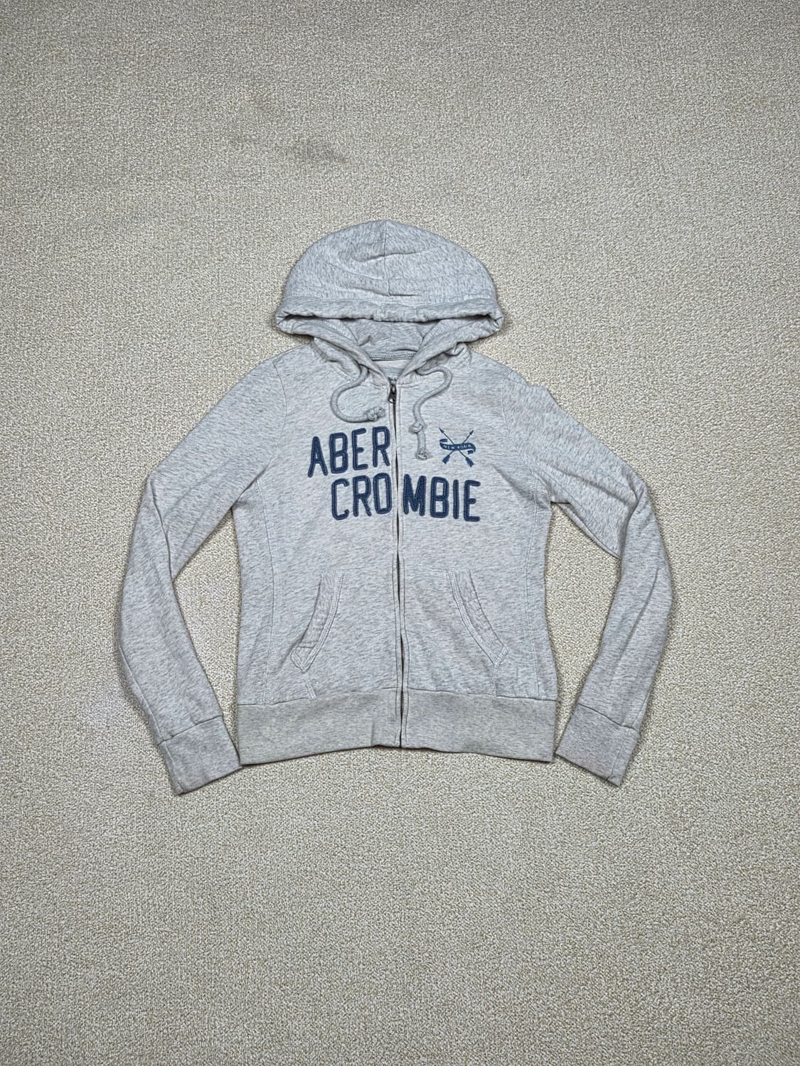 [아베크롬비] 빅로고 아플리케 후드 집업 | A00165 상품이미지1