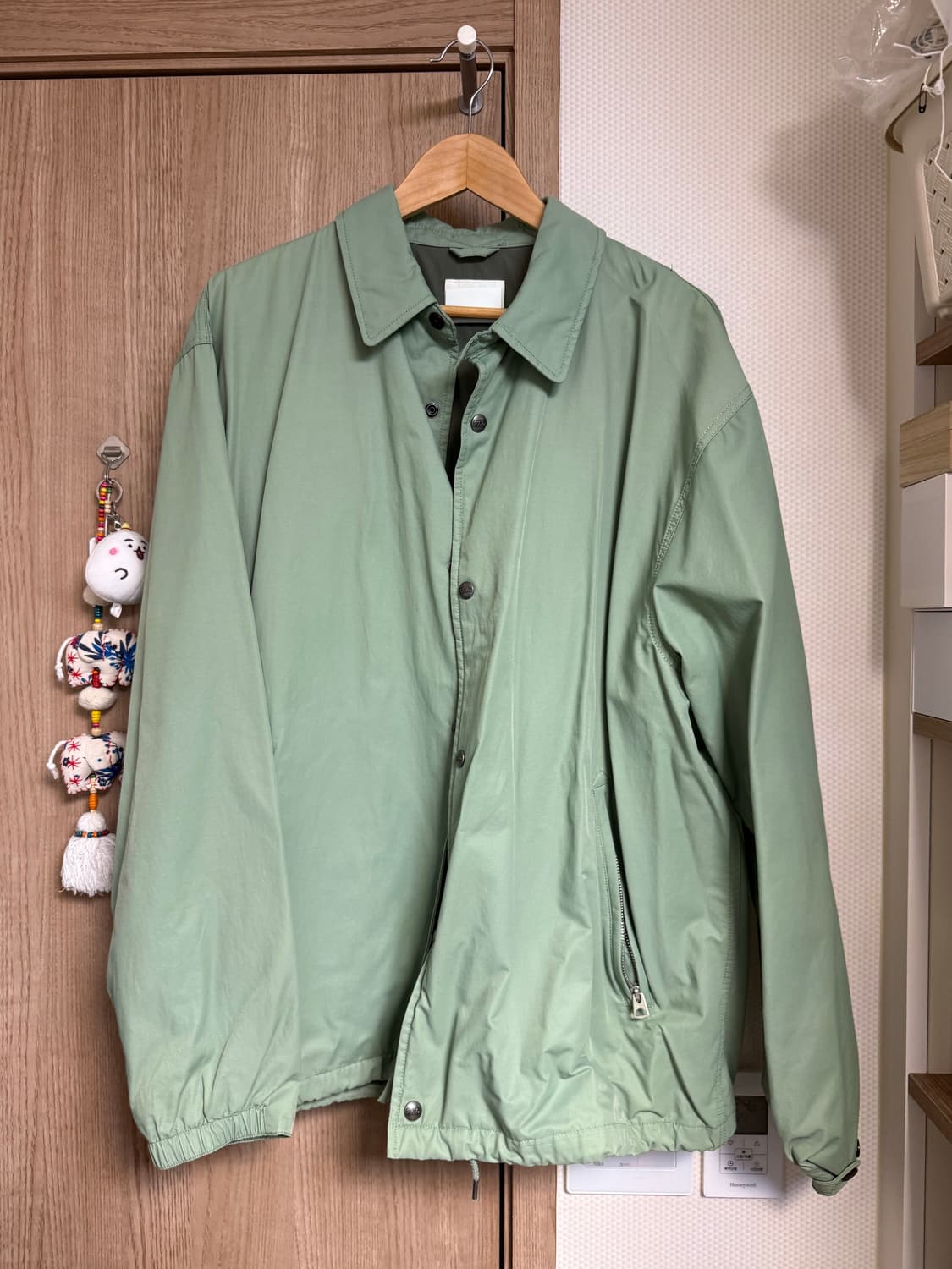 카키스 매니저 자켓 (코치자켓) 라이트 그린 4사이즈 상품이미지1