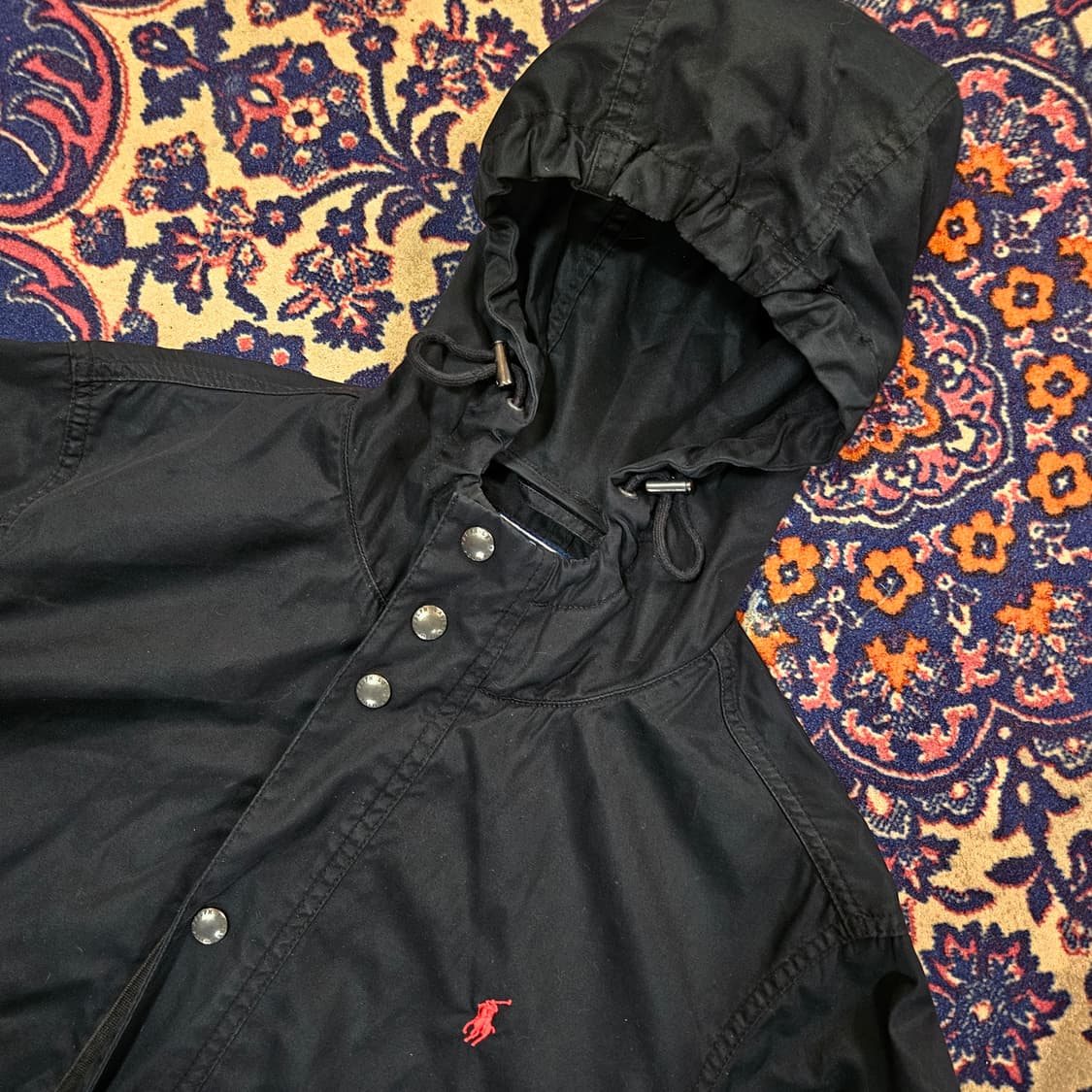 폴로랄프로렌 00's 아카이브 블랙 코튼 투웨이 후드 자켓  상품이미지3