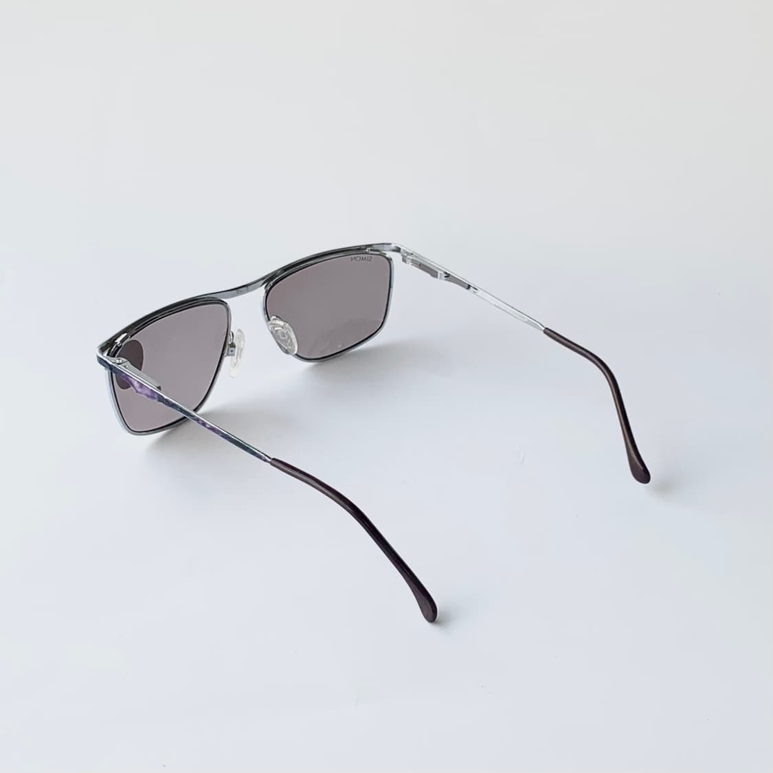 971 데드스탁 미착용 실버 마블 아세테이트 메탈 선글라스 레트로 상품이미지4