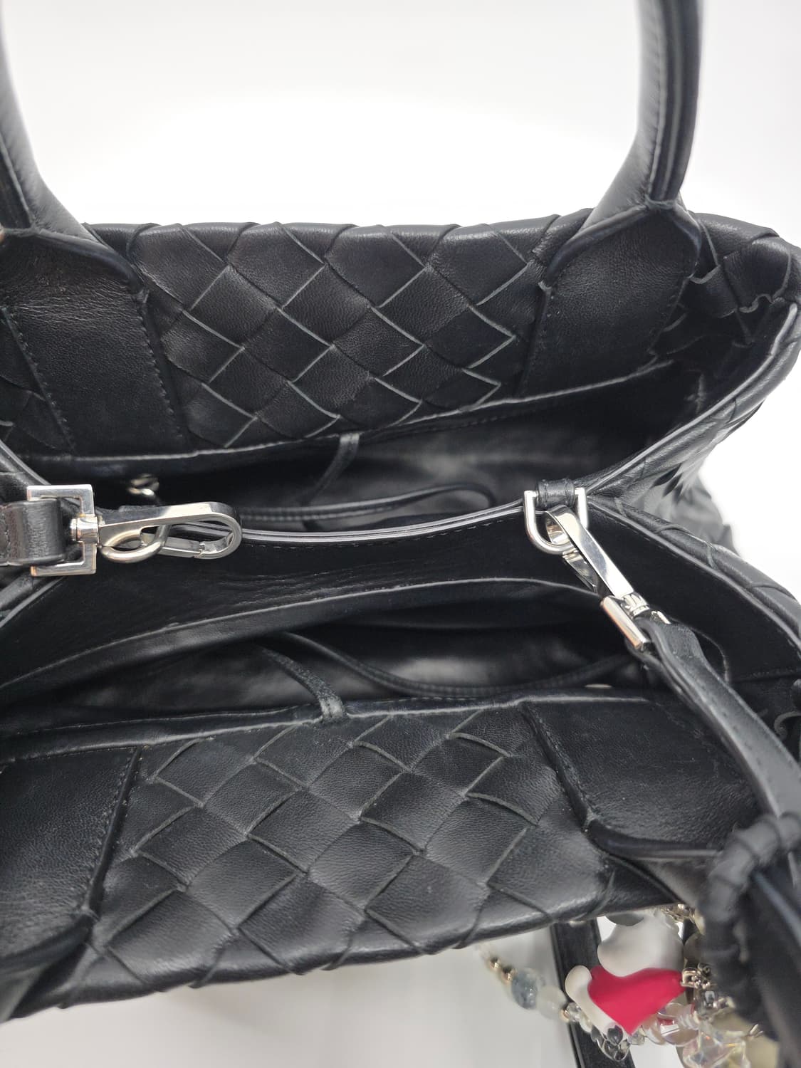 [내장칩]보테가베네타 인트레치아토 로마 토트백 블랙 상품이미지6