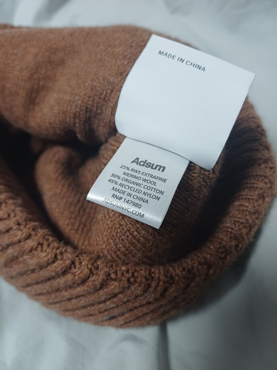 Adsum 앗슘 zigzag beanie 지그재그 비니 (카키스) 상품이미지3