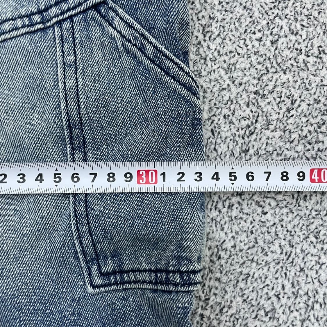 실측확인 디미트리 버뮤다 데님 반바지 0303S2 상품이미지5