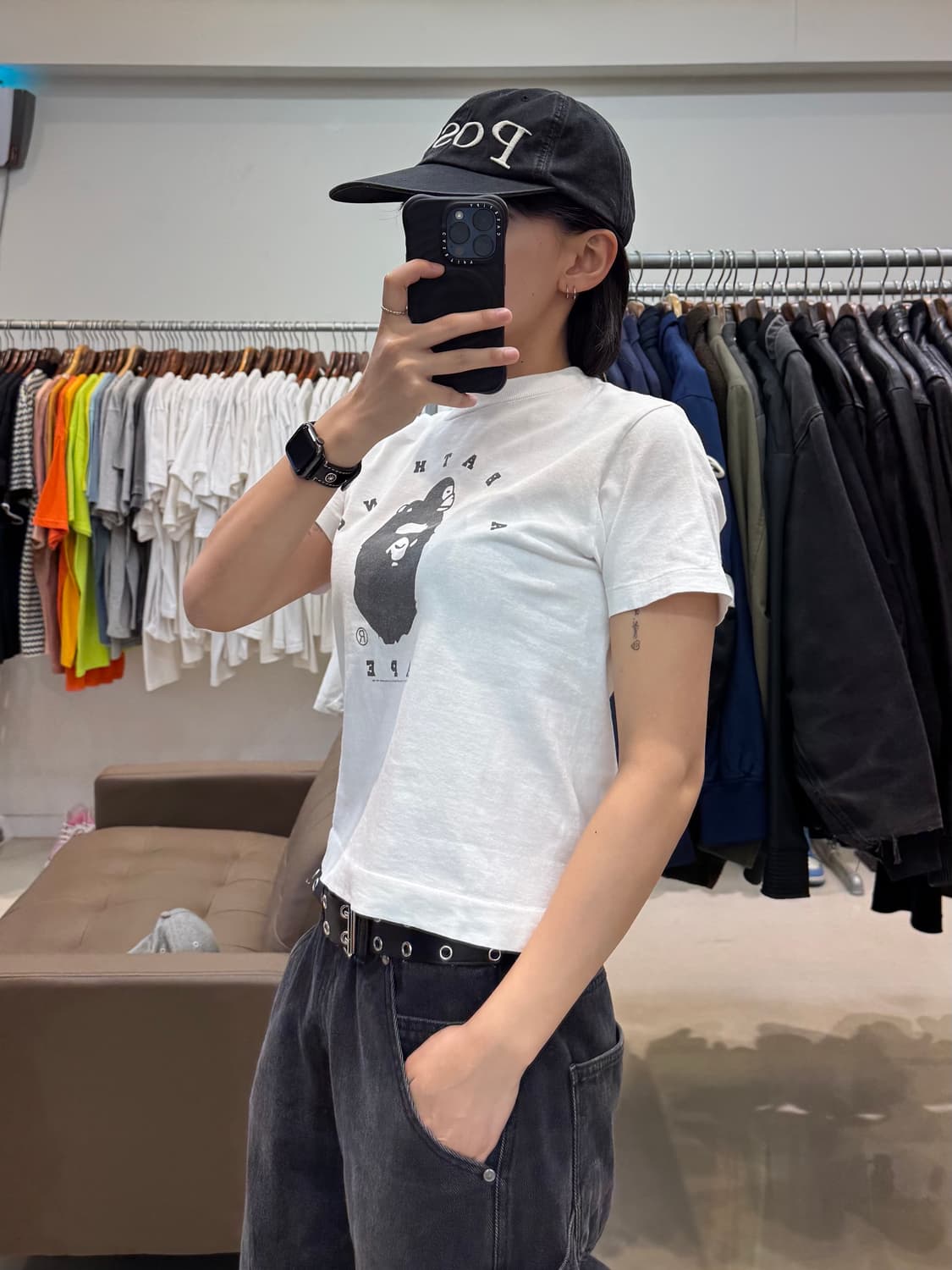 베이프 베이비 온 사루 티셔츠 상품이미지8