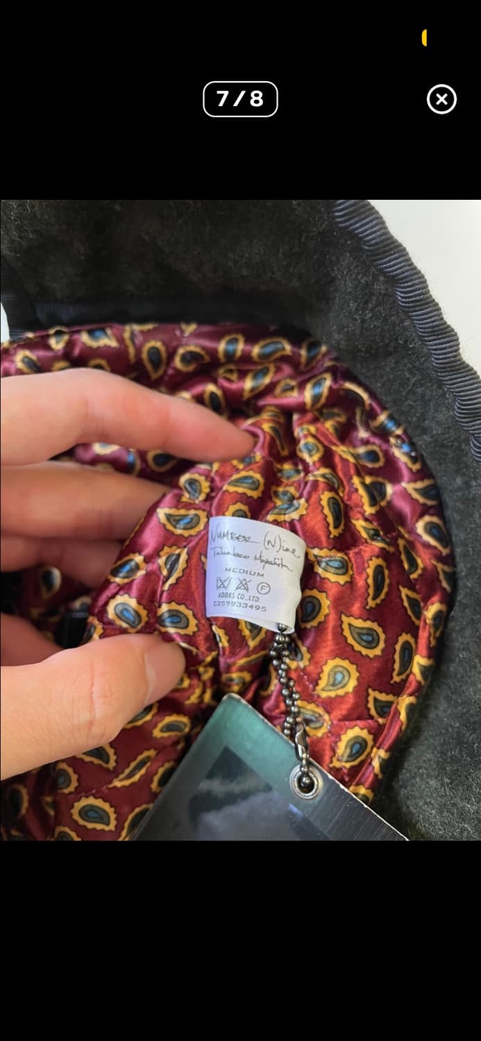 넘버나인 03AW pilot hat 상품이미지7