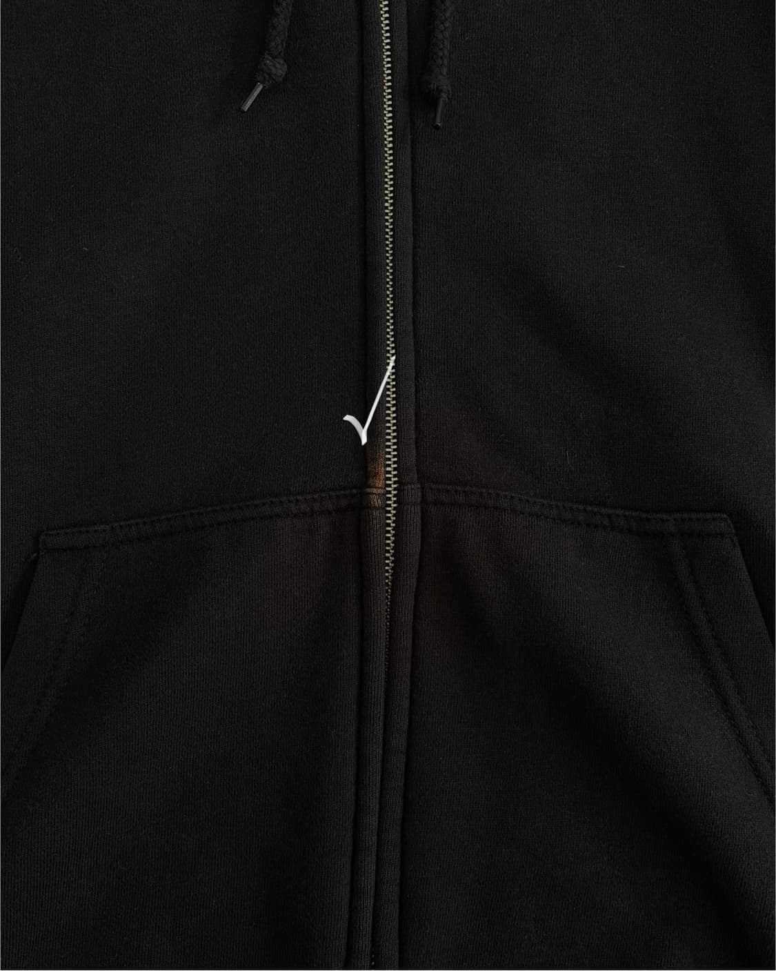 [S]스투시 베이직 기모 후드 집업 black 상품이미지9